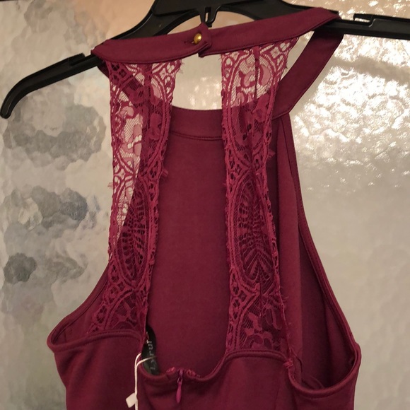 Maroon cocktail dress - Picture 2 of 3